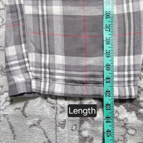 Men's Grey Plaid Pajama Pants, XXL, Drawstring, Old Navy - Picture 5 of 11